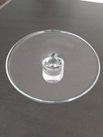 Taart schaal op voet 24 cm glas NIEUW, Huis en Inrichting, Woonaccessoires | Etagères, Ophalen, Nieuw