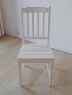 Houten eetstoelen, 2 stuks, Ophalen, Gebruikt, Twee, Wit