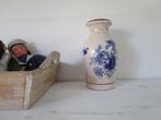 Retro vaas Blauw wit keramiek. Scheurich keramik., Ophalen, Blauw, Aardewerk of Porselein, Zo goed als nieuw