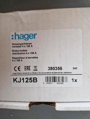 Hager KJ125B Messing Schienen Verteiler 4x125A beschikbaar voor biedingen