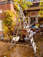 Ladder bordestrap klustrap keukentrap 8 treden, Doe-het-zelf en Verbouw, Ladders en Trappen, Ophalen, Zo goed als nieuw, Trap