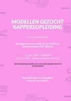 Modellen gezocht kappersopleiding!, Vacatures, 33 - 40 uur, Overige vormen