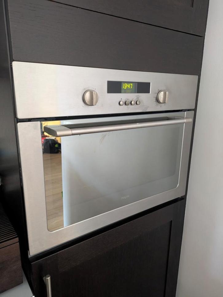 Pelgrim MAG690RVS Combi, Witgoed en Apparatuur, Ovens, Gebruikt, Inbouw, Oven, 45 tot 60 cm, 45 tot 60 cm, Magnetronfunctie, Draaiplateau