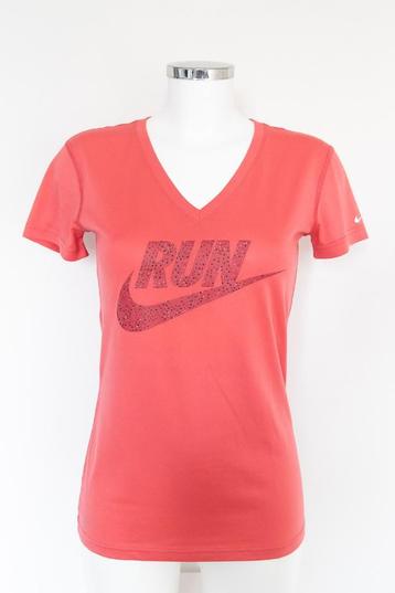 NIKE roze running /hardloop shirt met V-hals maat XS beschikbaar voor biedingen