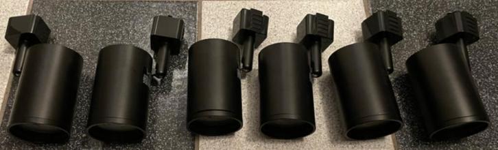 Strühm Haga railspots x6, Huis en Inrichting, Lampen | Spots, Nieuw, Plafondspot of Wandspot, Metaal of Aluminium, Led, Ophalen of Verzenden