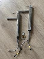 Twee hoge badkamer mengkranen Ikea verchroomd, Minder dan 50 cm, Gebruikt, Overige typen, Ophalen of Verzenden
