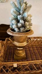 Brocante Barok gietijzeren louvre vaas shabby chic bloempot, Ophalen, Gebruikt