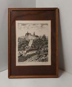 Sigmaringen,Slot Hohenzollern, gravure gesigneerd W. Peters., Antiek en Kunst, Ophalen of Verzenden