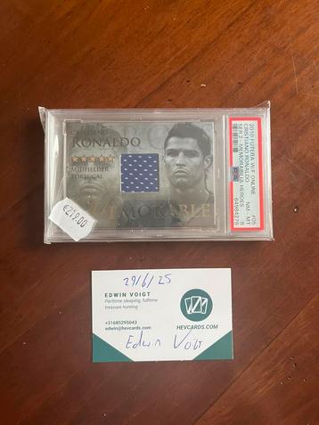 2010 Futura World Football Cristiano Ronaldo Patch PSA 8 # beschikbaar voor biedingen