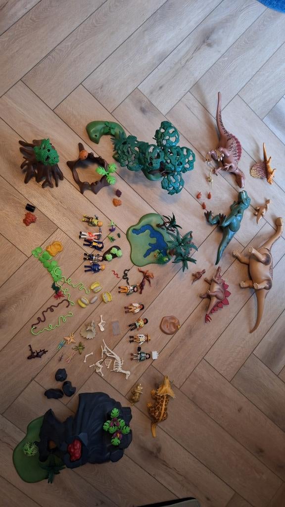 Playmobil Dino Set: Vulkaan, Triceratops, T-Rex, en meer!, Ophalen of Verzenden, Gebruikt, Jongen of Meisje