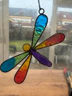 Glas in lood Libelle raamhangertje, Ophalen of Verzenden, Gebruikt