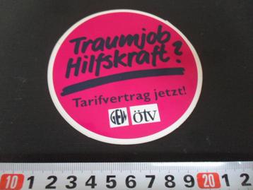 sticker traumjob hilfskraft? tarifvertrag jetzt gew ötv beschikbaar voor biedingen