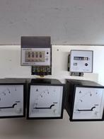 Counter Teller, Urenteller en 3 Ampere  meters, Ophalen of Verzenden, Nieuw, Elektriciteit