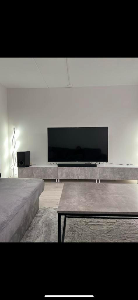 Tv kast meubel zwevend of met poten grijs betonlook, Huis en Inrichting, Kasten | Televisiemeubels, Minder dan 100 cm, 25 tot 50 cm