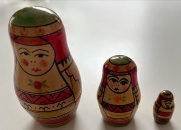 3 originele Matroesjka Matrjoschka Baboesjka beschikbaar voor biedingen