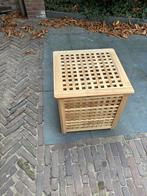 Mooie acacia houten opbergkist van IKEA HOL 50x50x50 cm, Ophalen, 50 tot 100 cm, 50 tot 75 cm, Teakhout