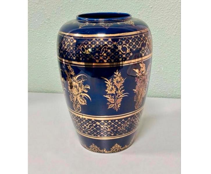 Antiek antieke KPM Kobalt cobalt porseleinen vaas porselein, Antiek en Kunst, Antiek | Vazen, Ophalen of Verzenden