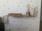 Set 3 wandplanken draadstaal goud, Huis en Inrichting, Woonaccessoires | Wandplanken en Boekenplanken, Ophalen of Verzenden, Zo goed als nieuw