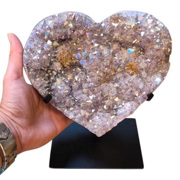 amethist hart angel aura rainbow coating op standaard beschikbaar voor biedingen