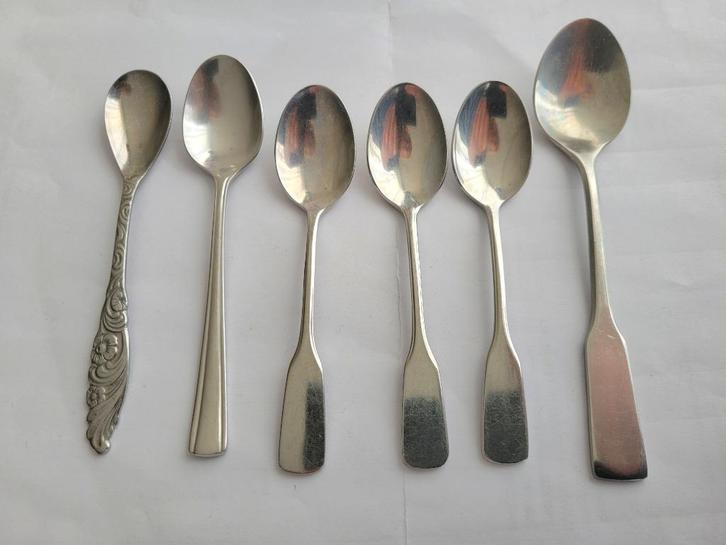 Vintage lepeltjes Van Nelle & Van Nelle Begeer, Verzamelen, Porselein, Kristal en Bestek, Zo goed als nieuw, Bestek, Metaal, Ophalen of Verzenden