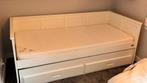 1 persoons bed, Huis en Inrichting, Slaapkamer | Bedden, Gebruikt, 90 cm, Eenpersoons, Wit