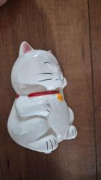 Speelgoed - kat met zwaaiarm spaarpot, Verzamelen, Ophalen, Zo goed als nieuw, Steen, Aardewerk of Keramiek, Dier