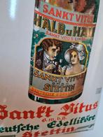 Emaille bord halb und halb, Ophalen of Verzenden, Zo goed als nieuw, Reclamebord