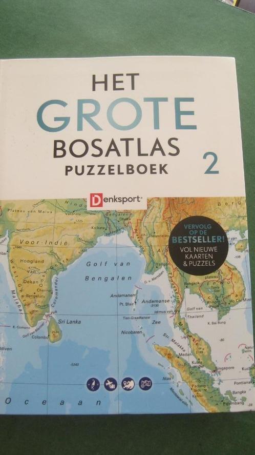 Het Grote Bosatlas Puzzelboek (2), Hobby en Vrije tijd, Denksport en Puzzels, Nieuw, Puzzelboek, Minder dan 500 stukjes, Ophalen of Verzenden