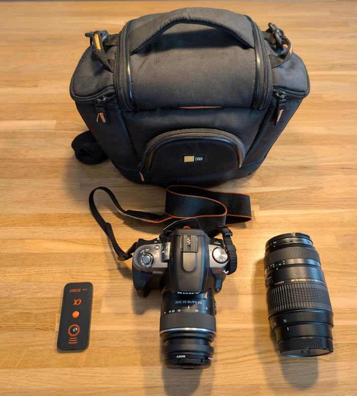 Sony A380 DSLR + Tamron 70-300mm Lens, Audio, Tv en Foto, Fotocamera's Digitaal, Gebruikt, Spiegelreflex, Sony, Minder dan 4 keer