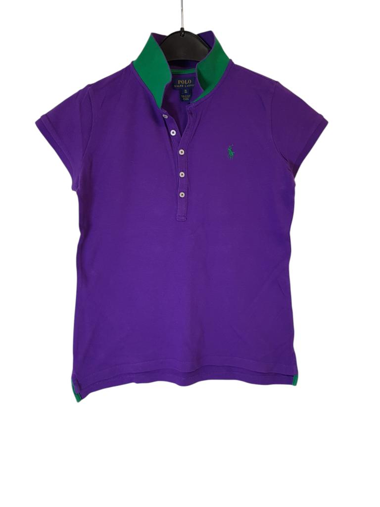 Geweldige paars-groene RALPH LAUREN polo maat XL/16/176., Zo goed als nieuw, Shirt of Longsleeve, Polo Ralph Lauren, Verzenden