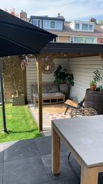 Intratuin zweefparasol zwart, Tuin en Terras, Parasols, Ophalen, Gebruikt, Zweefparasol