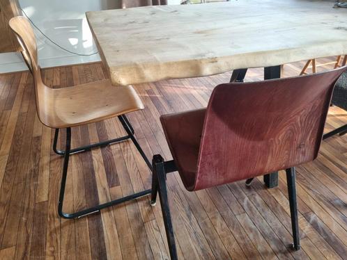 Vintage eetkamerstoelen, o.a. Galvanitas, los of set, Huis en Inrichting, Stoelen, Gebruikt, Vijf, Zes of meer stoelen, Hout, Kunststof