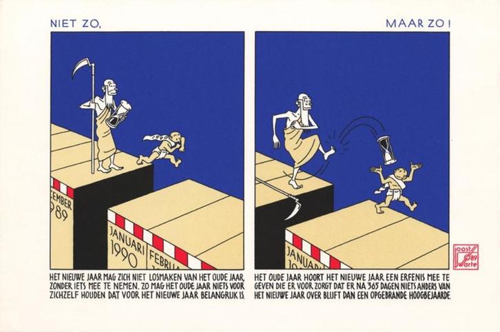 zeefdruk affiche Joost Swarte Niet Zo, maar Zo! 1988 40x60, Verzamelen, Posters, Zo goed als nieuw, Reclame, A1 t/m A3, Rechthoekig Liggend
