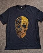 Heren t-shirt doodskop goud maat xl-xxl, Kleding | Heren, Gedragen, Ophalen of Verzenden, Maat 56/58 (XL), Zwart