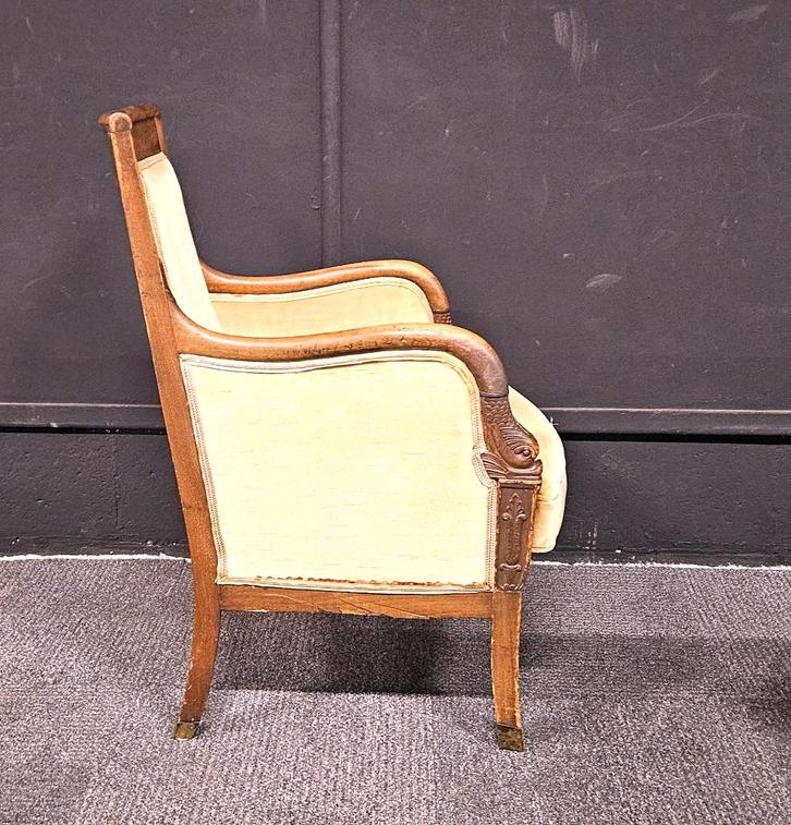Een antieke fauteuil in Empirestijl, Antiek en Kunst, Antiek | Meubels | Stoelen en Banken, Ophalen