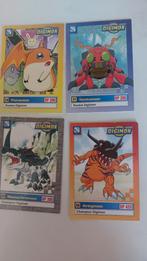 DIGIMON  kaartjes  4 stuks, Ophalen of Verzenden, Zo goed als nieuw