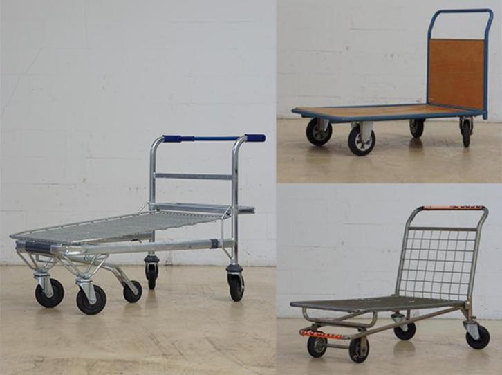 Diverse Plateauwagens, Tuin en Terras, Kruiwagens, Gebruikt, Handmatig, Ophalen