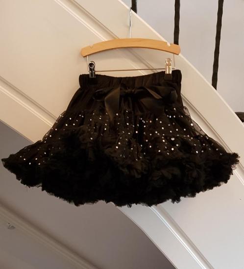 Petticoat zwart glitter mt 110 /122 !!NIEUWSTAAT!!, Kinderen en Baby's, Kinderkleding | Maat 110, Zo goed als nieuw, Meisje, Jurk of Rok