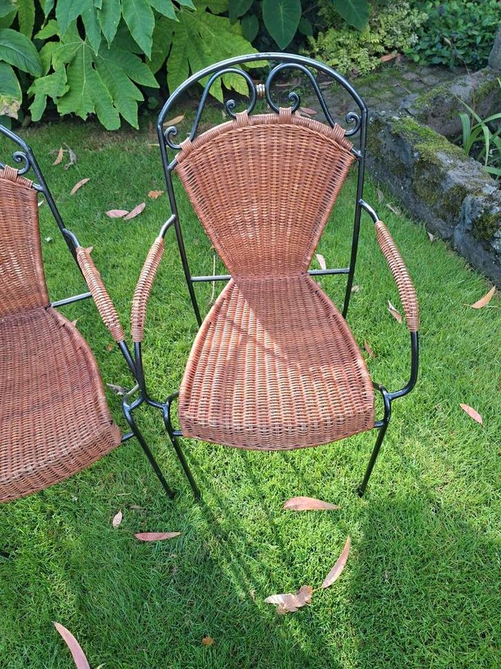 Vintage Stoelen Set ,, frederic weinberg,  stijl-Jaren 60, Antiek en Kunst, Antiek | Meubels | Stoelen en Banken, Ophalen