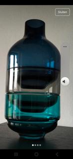 Leonardo Vaas - Handgemaakt, Huis en Inrichting, Blauw, Ophalen of Verzenden, Minder dan 50 cm, Glas