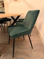 O Form Eetkamerstoelen velvet groen set van 6 | Loods5, Huis en Inrichting, Stoelen, Ophalen, Overige materialen, Overige kleuren