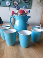 Oude Melkkan met Bekers Huizen Aardewerk, Antiek en Kunst, Antiek | Keramiek en Aardewerk, Ophalen of Verzenden