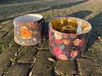 Lampenkap twee stuks bloemen, Huis en Inrichting, Ophalen of Verzenden, Nieuw, Rond, Minder dan 25 cm