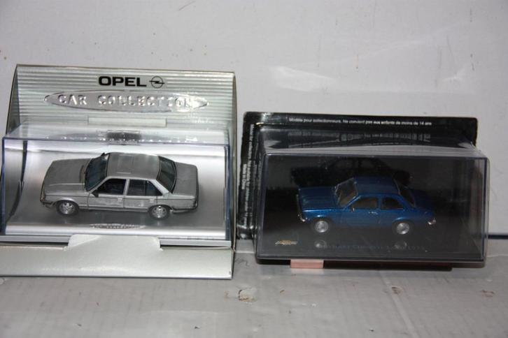 Modelauto's Opel Rekort en Chevrolet Chevette, Hobby en Vrije tijd, Modelauto's | 1:43, Nieuw, Auto, Overige merken, Verzenden