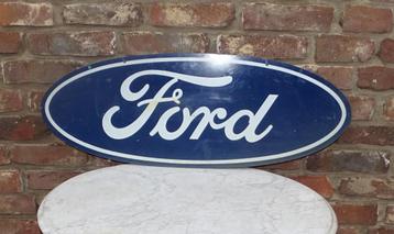 dubbelzijdig bord reclamebord van ford dealer beschikbaar voor biedingen