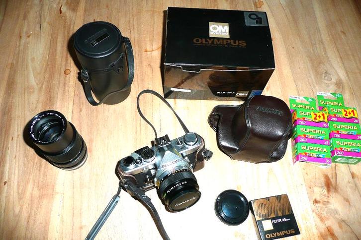 OLYMPUS OM-1 NIEUWSTAAT met originele doos + meer. GETEST !, Audio, Tv en Foto, Fotocamera's Analoog, Zo goed als nieuw, Spiegelreflex