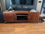 Massief Notenhouten TV Meubel - 160cm, Huis en Inrichting, Kasten | Televisiemeubels, Ophalen, 150 tot 200 cm, Zo goed als nieuw