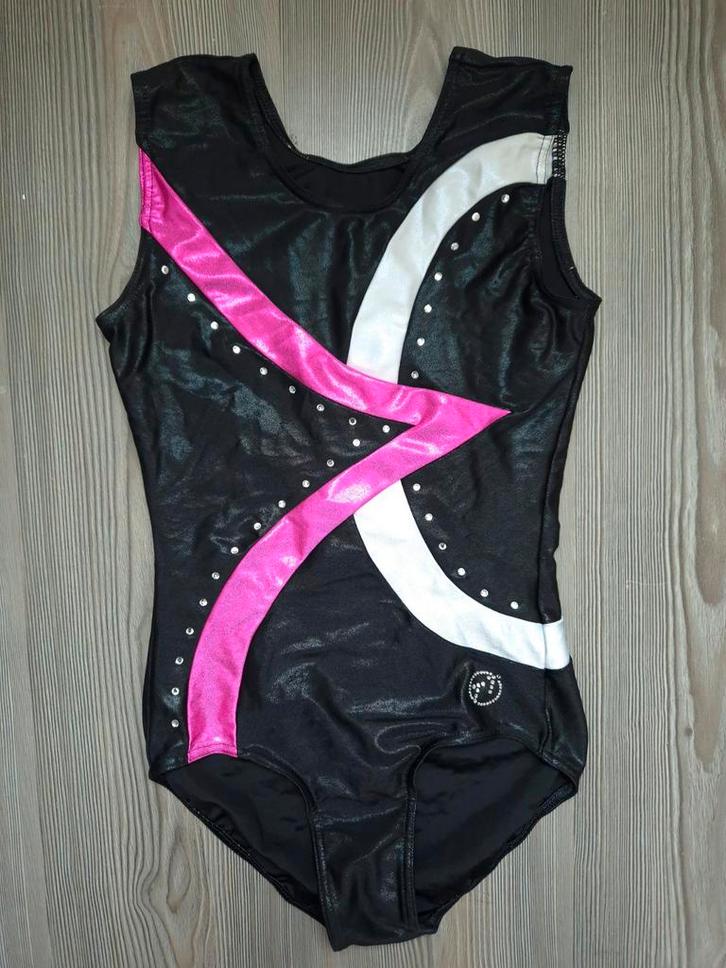 Turnpakje TT maat 158 164 XS, Sport en Fitness, Turnen, Zo goed als nieuw, Turnpak(je), Kindermaat 146 t/m 176, Zwart, Ophalen of Verzenden