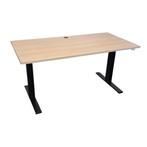 Elektrisch Zit Sta Bureau Zwart Nieuw Blad 160 x 80, Huis en Inrichting, Bureaus, Ophalen of Verzenden, Elektrisch, Gebruikt, Stabureau