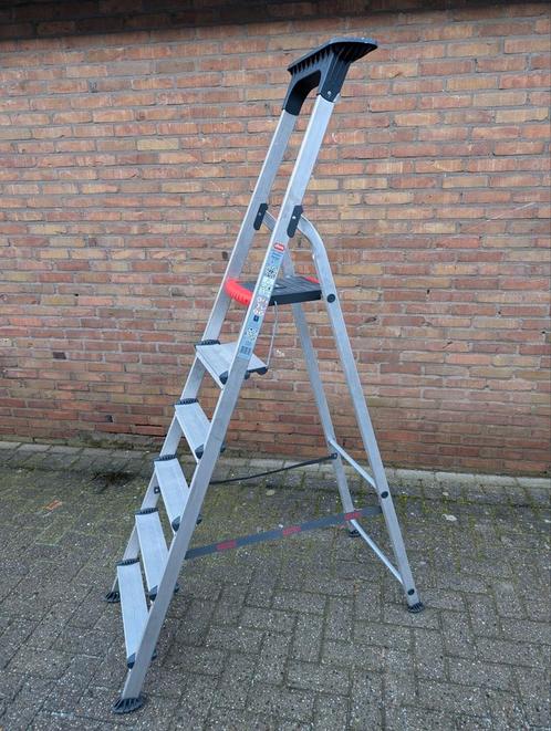 ALTREX HUISHOUDTRAP DOUBLE DECKER 6 TREDEN, TRAP, LADDER, Doe-het-zelf en Verbouw, Ladders en Trappen, Zo goed als nieuw, Trap